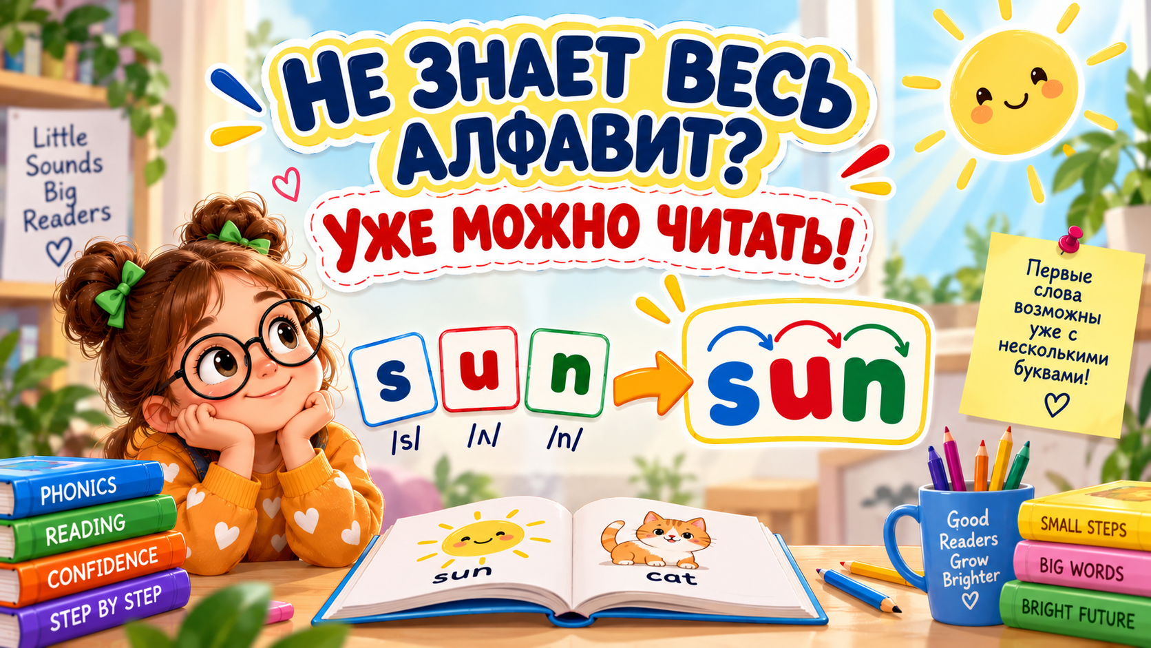 CVC-слова: как начать читать, не зная всего английского алфавита cover