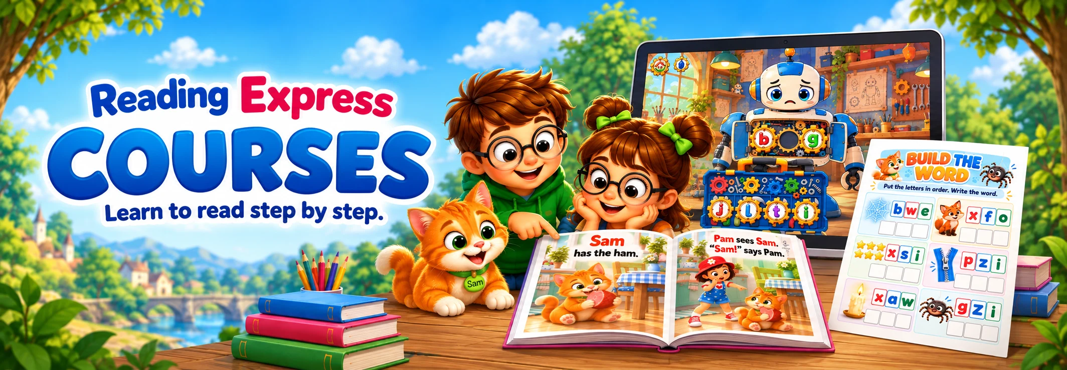 Reading Express Courses: learn to read step by step